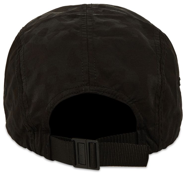 Supreme Overdyed Camo Nylon Camp Cap Black