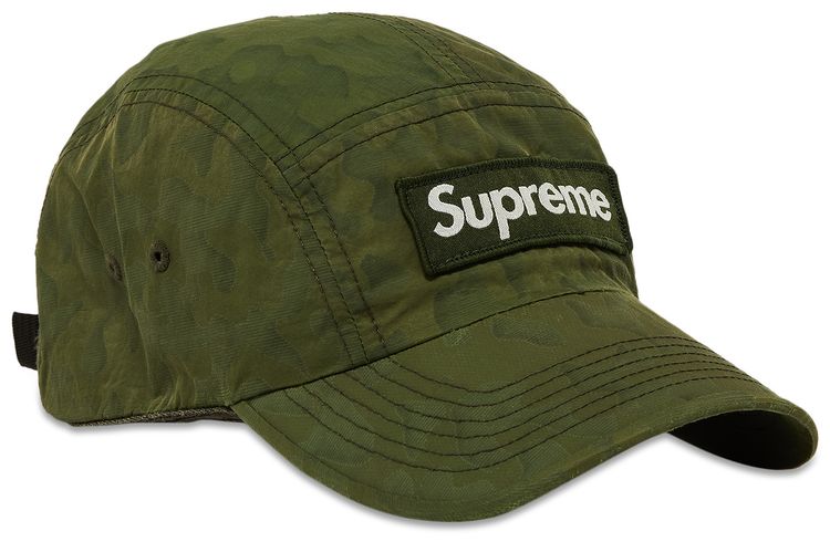 Supreme Overdyed Camo Nylon Camp Cap Green