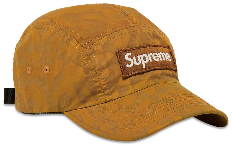 Supreme Overdyed Camo Nylon Camp Cap Orange