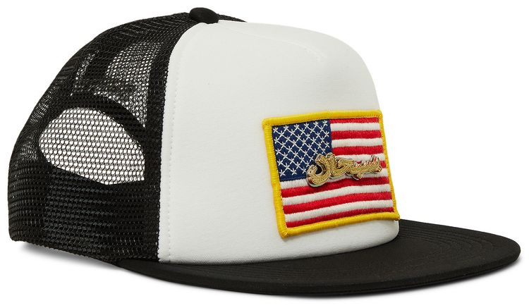 Supreme Name Plate Mesh Back 5 Panel Black