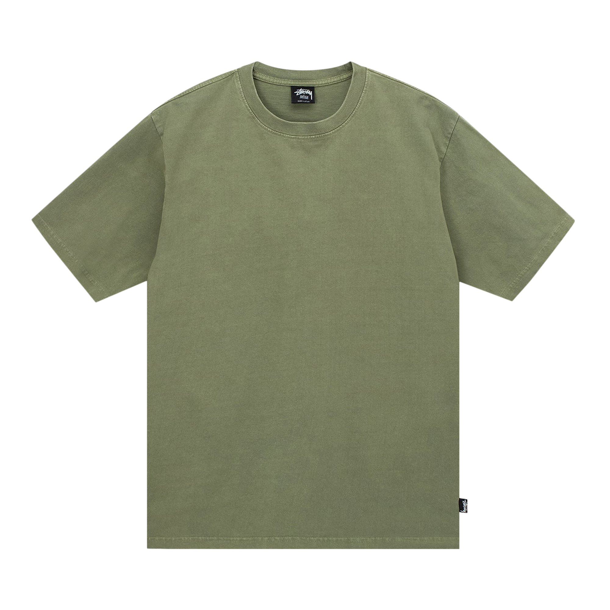 Buy Stussy Pigment Dyed Crew 'Olive' - 1140320 OLIV | GOAT