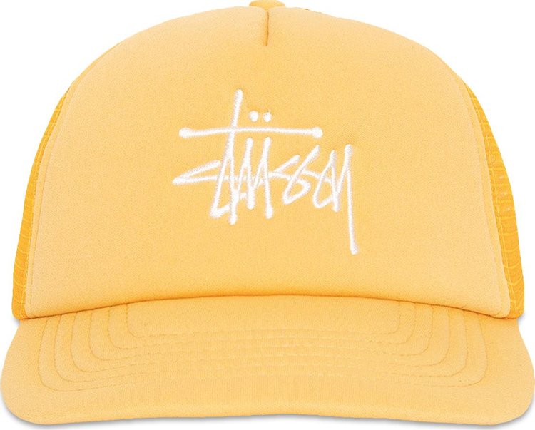 Stussy Big Basic Trucker Cap Gold