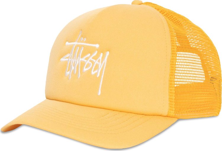 Stussy Big Basic Trucker Cap Gold