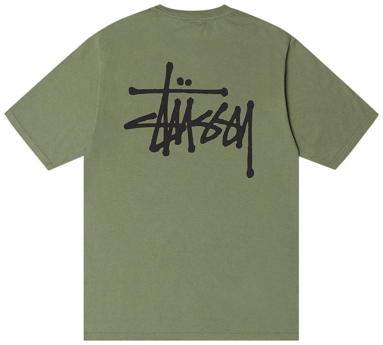 Stussy Basic Pigment Dyed Tee Artichoke
