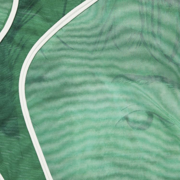 Ottolinger Mesh Wrap Long Sleeve Top Brook Print