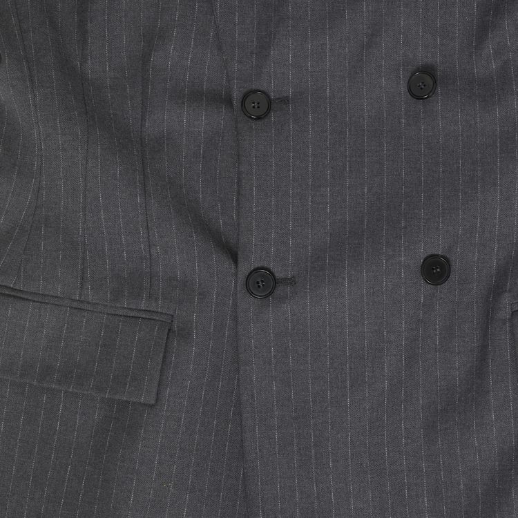 Luar Striped Overcoat Grey