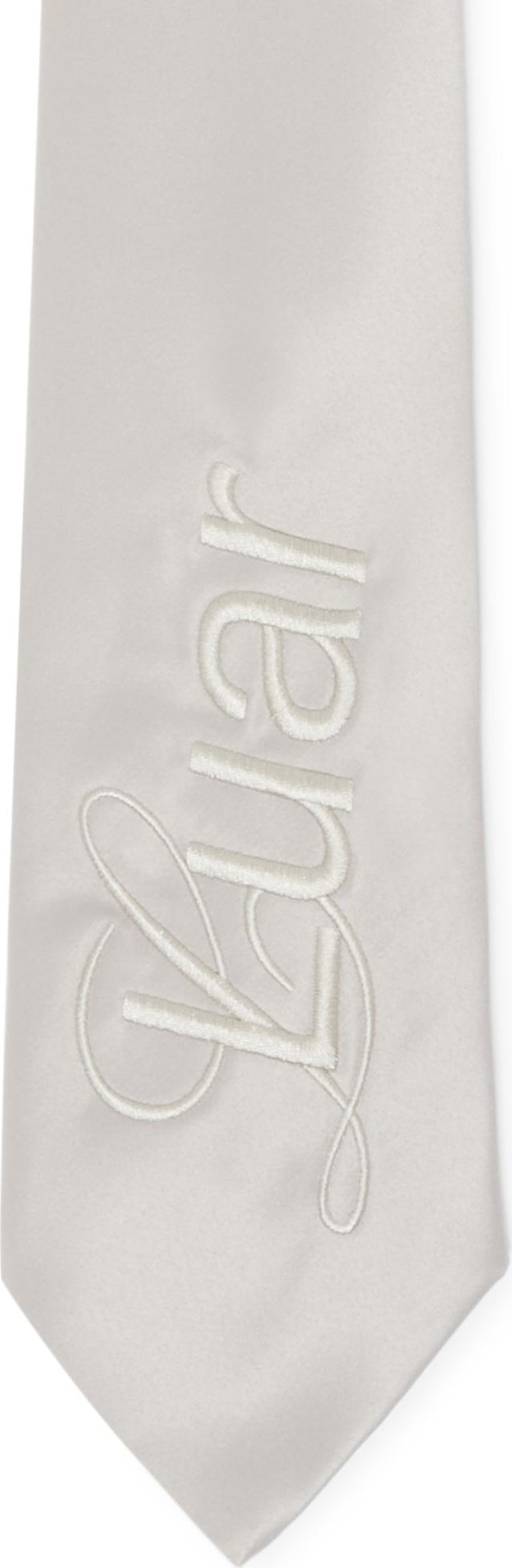 Luar Embroidered Logo Tie Tan