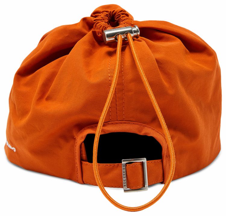 Jacquemus La Casquette Cache Col Canvas Cap Orange
