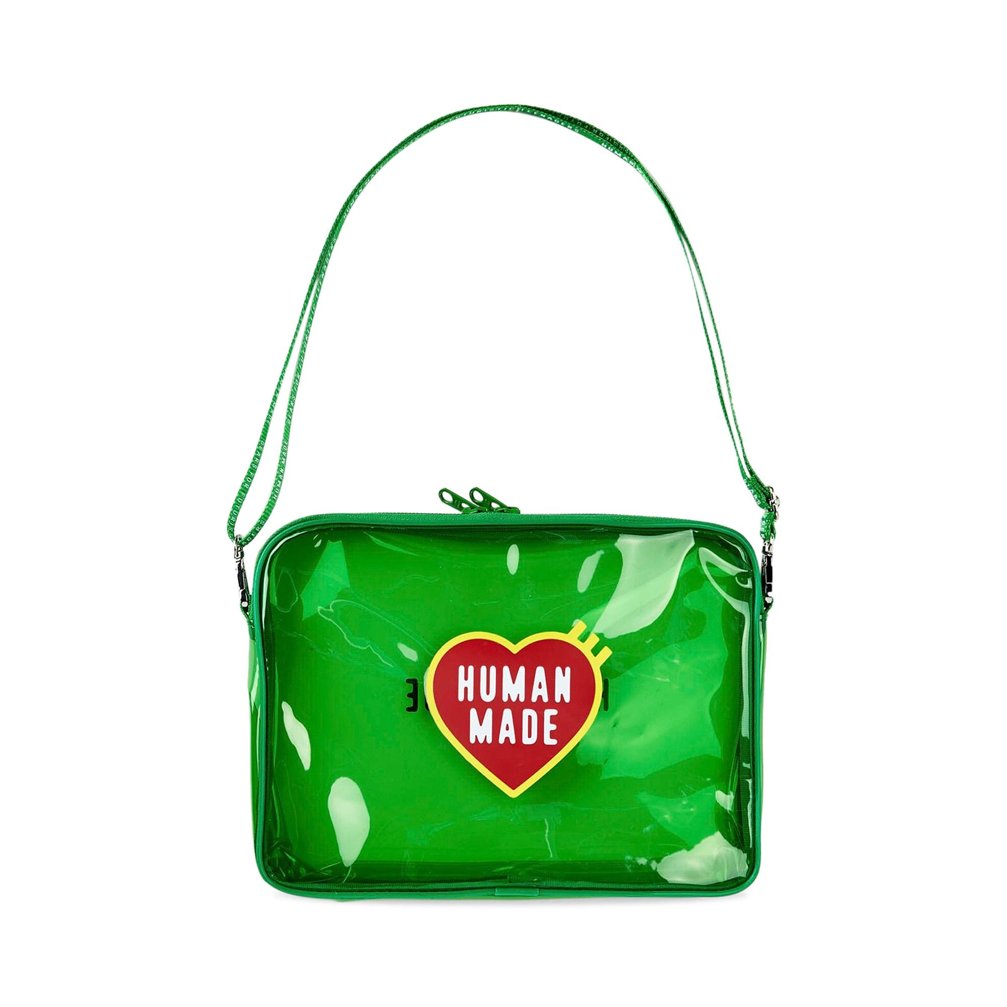 【HUMAN MADE】 PVC POUCH LARGE GREEN Human Made - Large PVC Pouch | HBX - Globally Curated