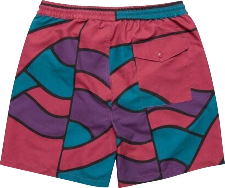 Parra Mountain Waves Swim Shorts Multicolor