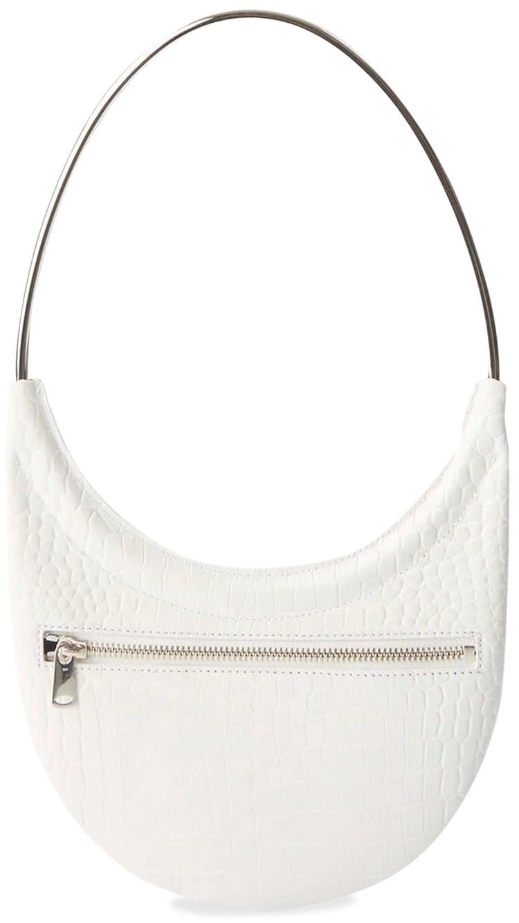 Coperni Croc Effect Baguette Swipe Bag Optic White