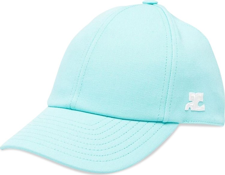 Courreges Signature Cap Turquoise