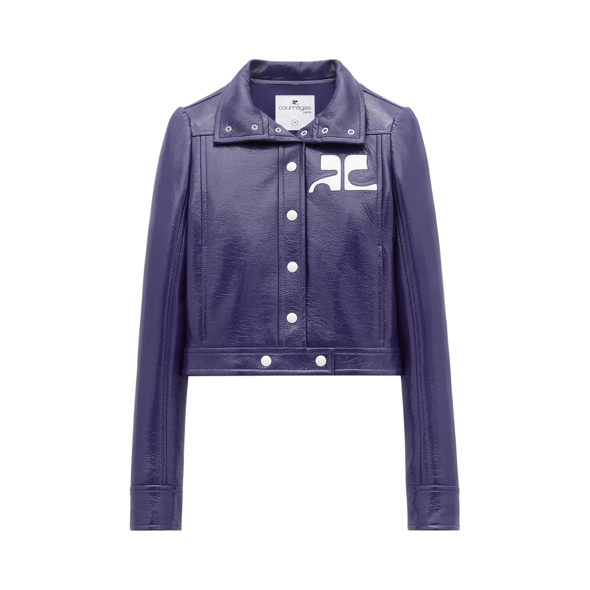 Buy Courreges Vinyl Reedition Jacket Purple 223CBL005VY0014 6030 GOAT