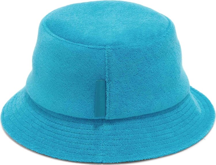 JW Anderson Terry Towel Bucket Hat Turquoise