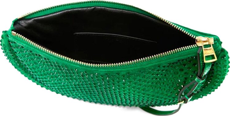 JW Anderson Bumper Moon Embellished Shoulder Bag Bright Green