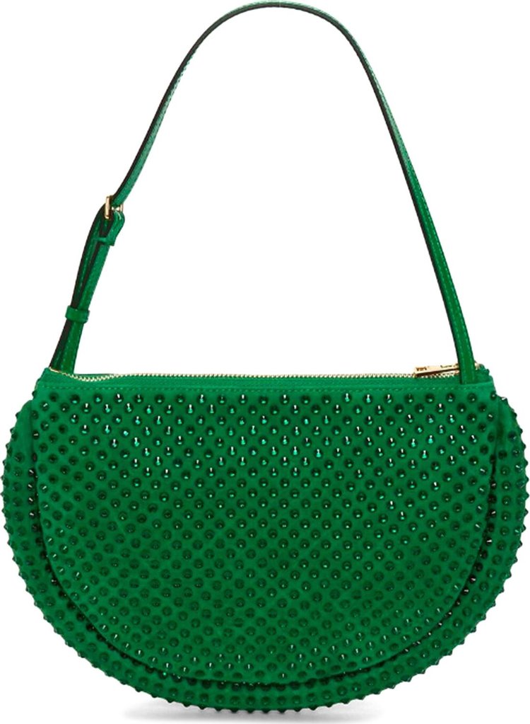 JW Anderson Bumper Moon Embellished Shoulder Bag Bright Green