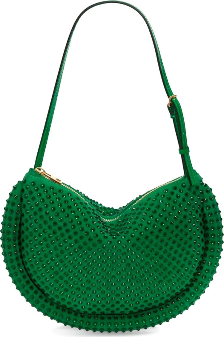 JW Anderson Bumper Moon Embellished Shoulder Bag Bright Green