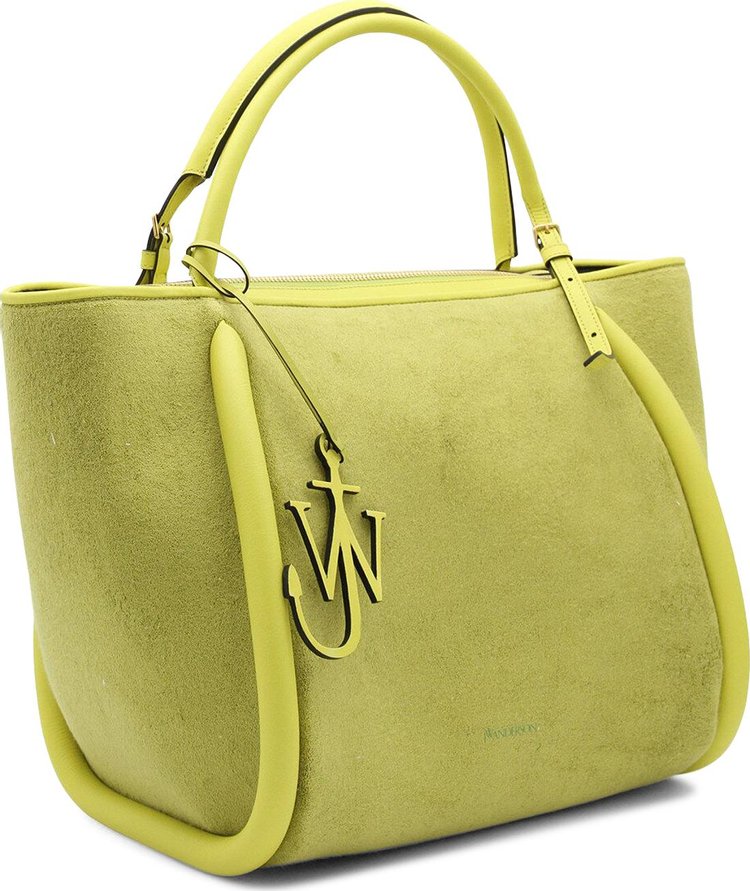 JW Anderson Bumper 31 Terry Towel Top Handle Bag Lime