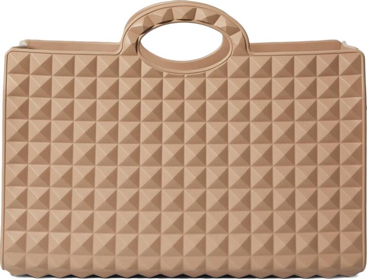 Valentino Le Troisieme Rubber Shopping Bag 'Beige'