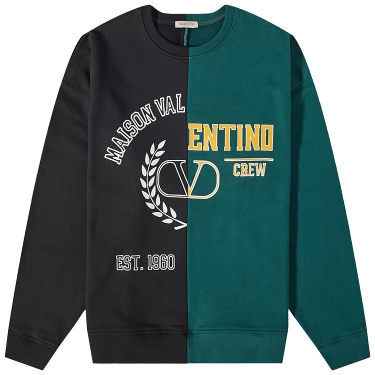 Valentino Crewneck Sweatshirt 'Black/College Green'