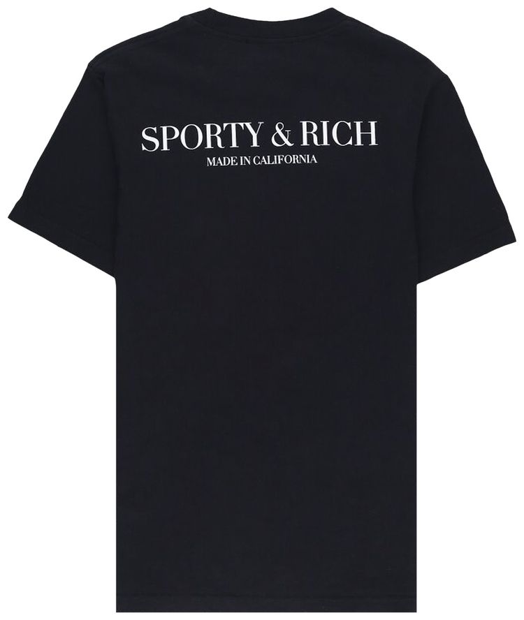 Sporty  Rich Made In California T Shirt BlackWhite