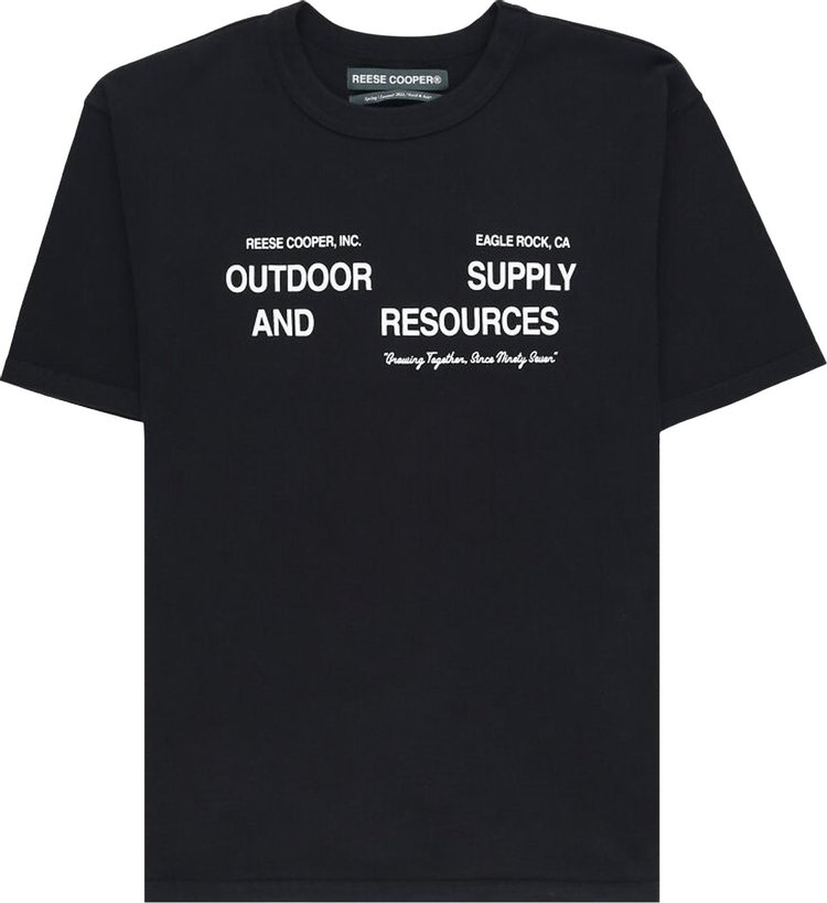 Reese Cooper Vine Print T-Shirt 'Black'