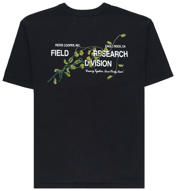 Reese Cooper Vine Print T Shirt Black
