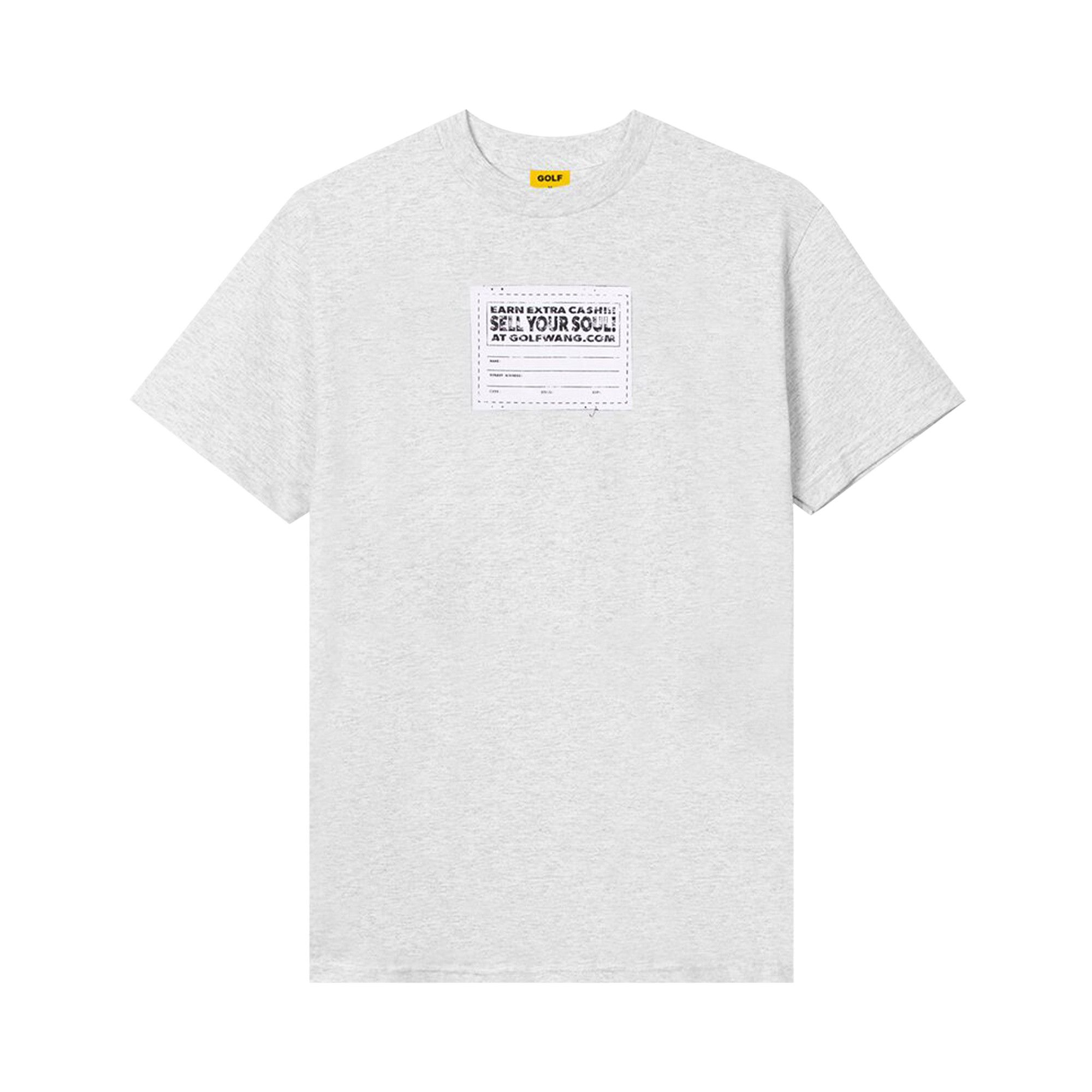 GOLF WANG SELL YOUR SOUL Tシャツ 半袖 ロゴ 3色 送料込み Buy GOLF WANG Sell Your Soul Tee 'Ash' - SS23T1001 | GOAT