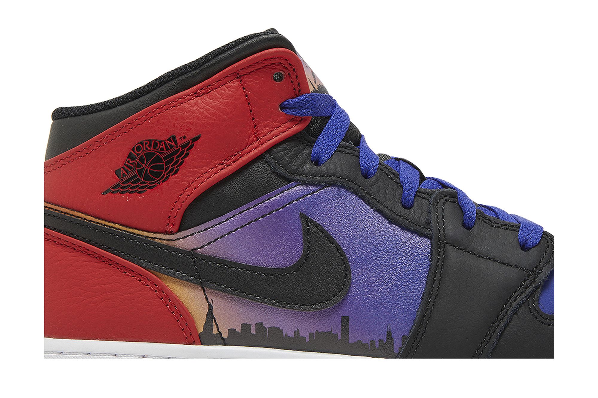 Air jordan 1 mid rosse on sale