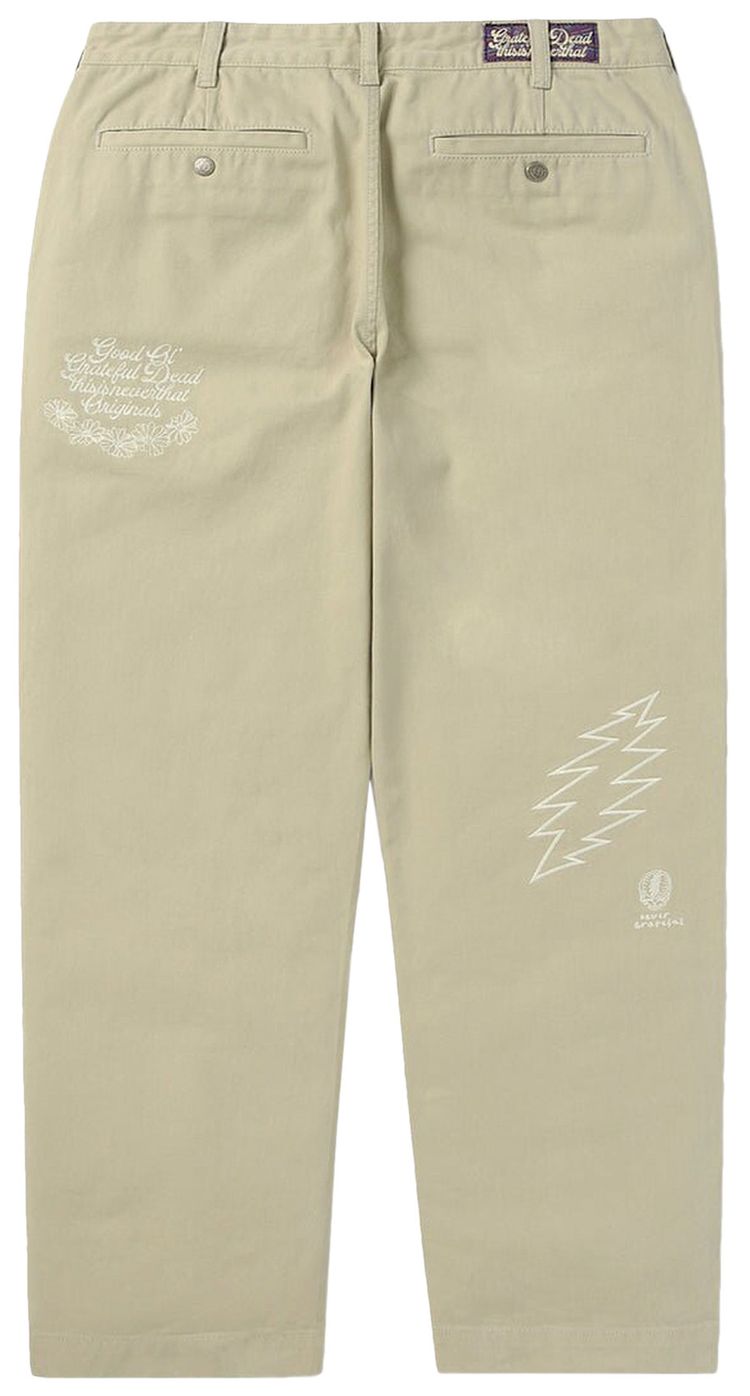 thisisneverthat x Greatful Dead Iconography Work Pant Stone