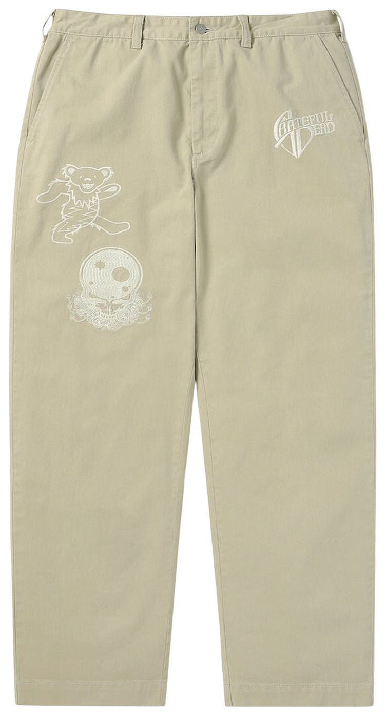 thisisneverthat x Greatful Dead Iconography Work Pant Stone