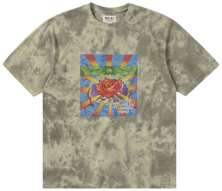 thisisneverthat x Greatful Dead Rose Tee Moss Grey