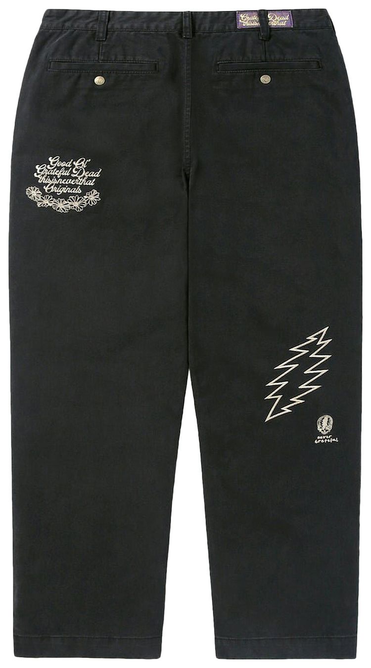 thisisneverthat x Greatful Dead Iconography Work Pant Off Black