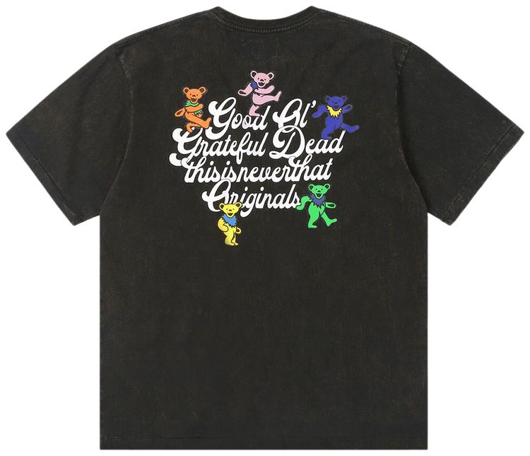 thisisneverthat x Greatful Dead Good Ol Dancing Bears Tee Off Black