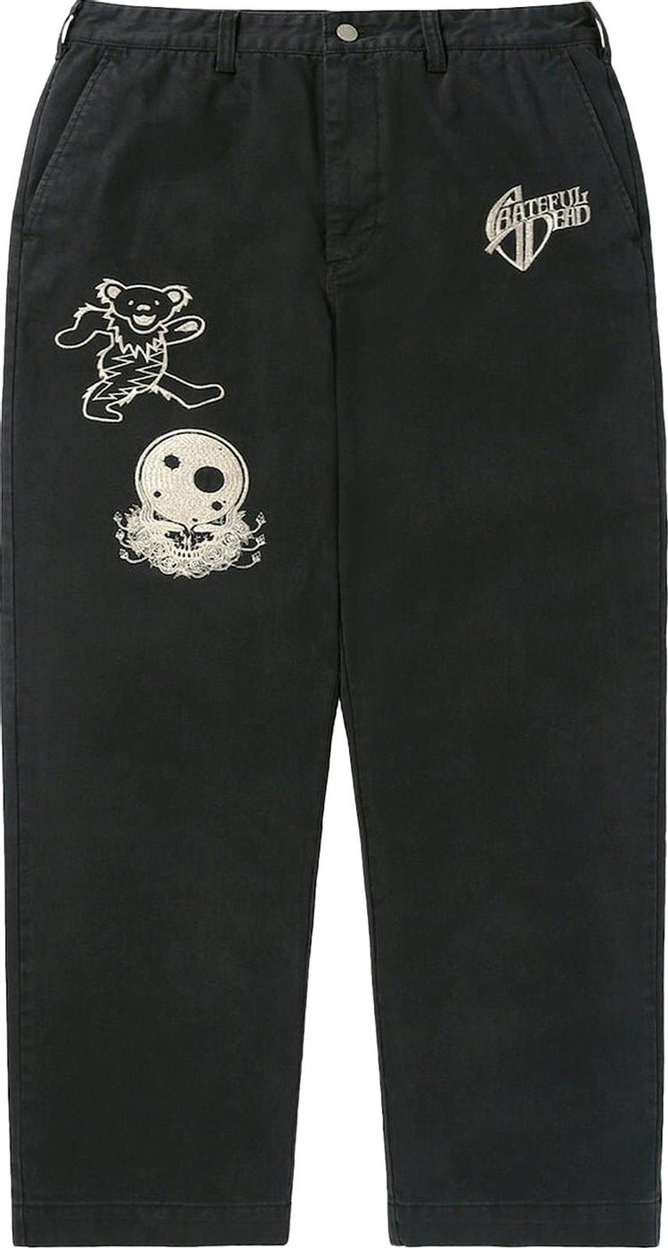 thisisneverthat x Greatful Dead Iconography Work Pant 'Off Black'