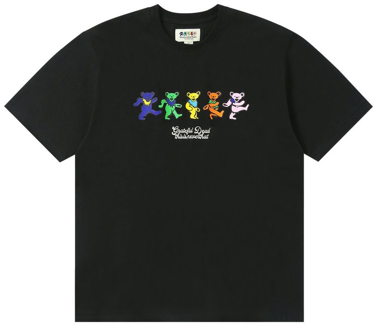 thisisneverthat x Greatful Dead Dancing Bears Tee Black