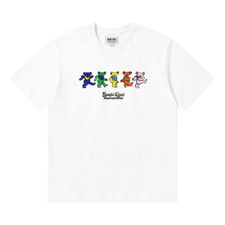 thisisneverthat x Greatful Dead Dancing Bears Tee White