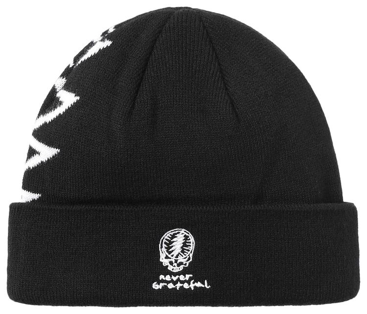 thisisneverthat x Greatful Dead Lightning Beanie Black