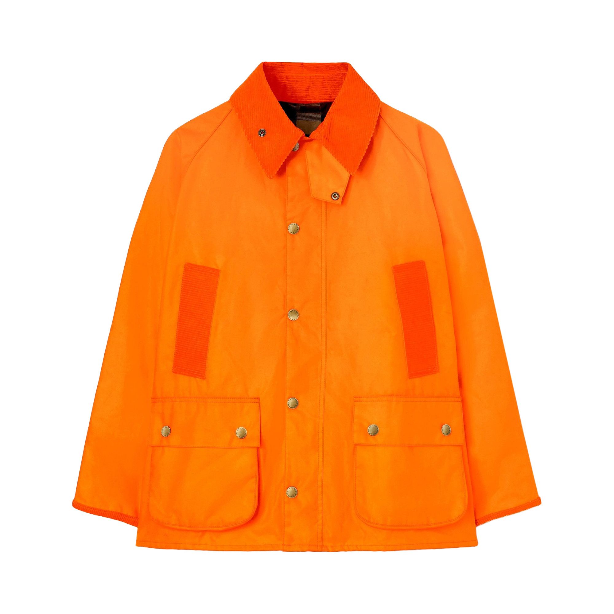 Barbour wax jacket Orange hot sale
