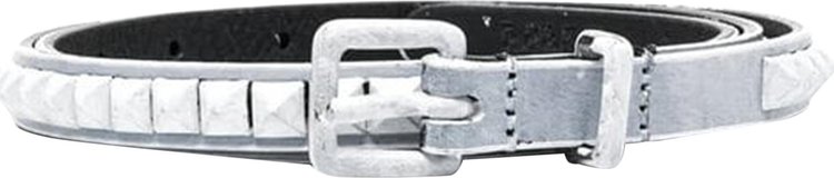 MM6 Maison Margiela Mini Stud Belt 'White/Black'
