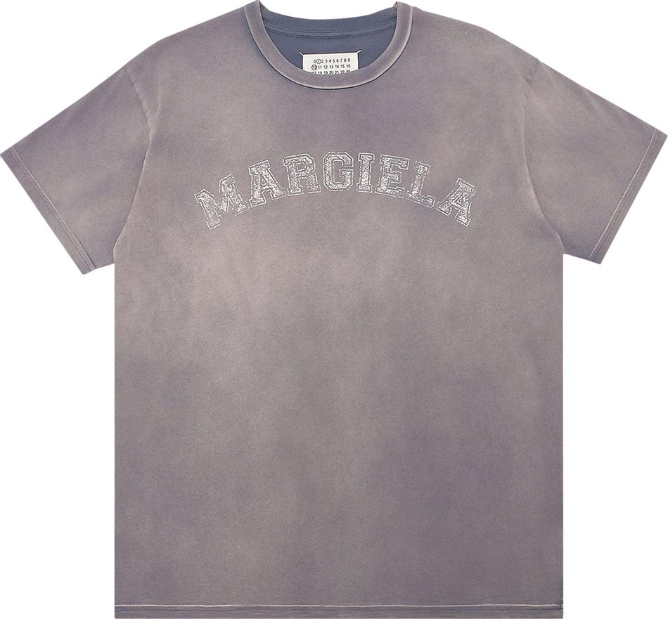 Buy Maison Margiela Logo Embroidered T-Shirt 'Lilac' - S51GC0519 S20079 ...