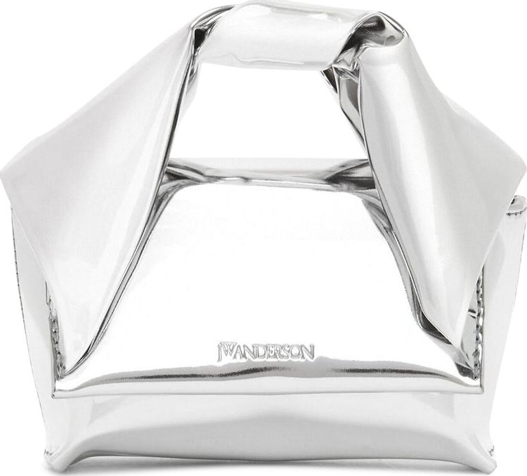 JW Anderson Mini Twister Mirror Mini Bag Silver