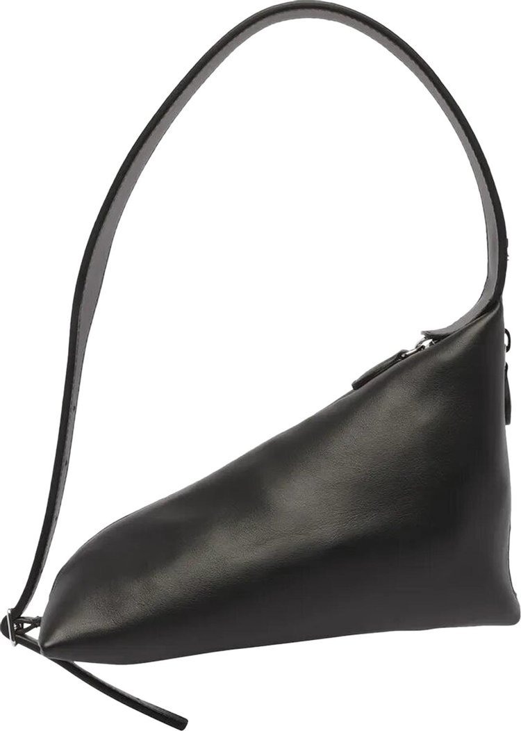 Courreges Baby Shark Leather Bag Black