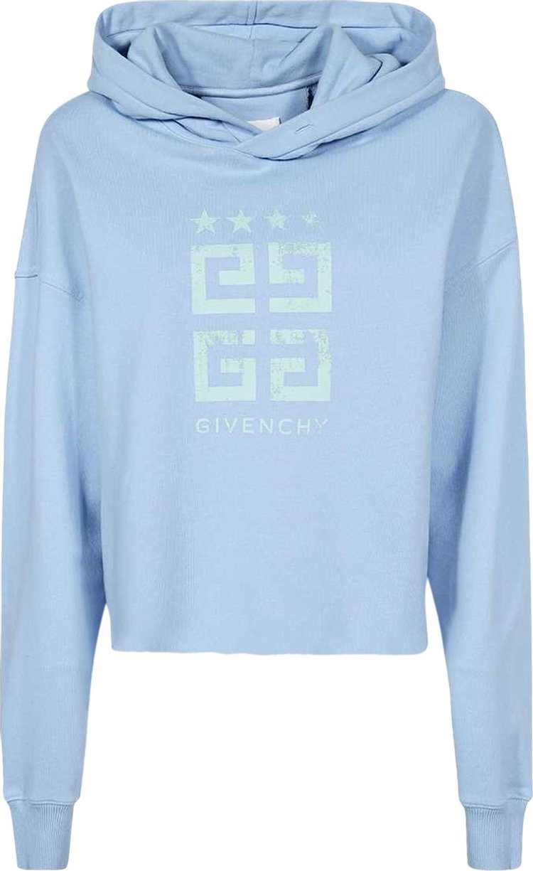 Buy Givenchy Hooded Sweatshirt 'Light Blue' - BWJ04C3YEL 452 | GOAT