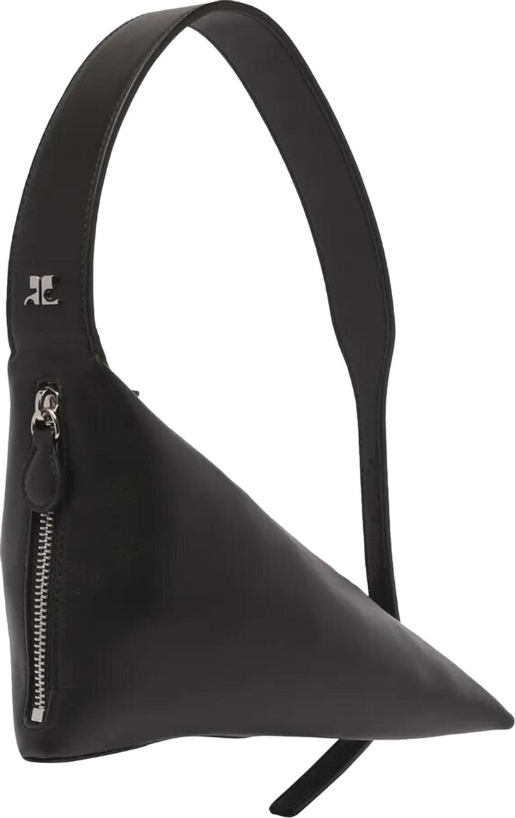 Courreges Baby Shark Leather Bag Black