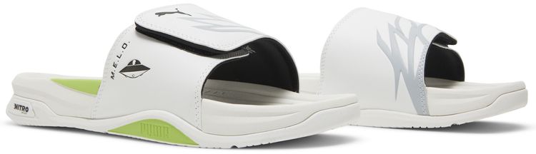 LaMelo Ball x Puma Dream Nitro MB02 Slide White Green Glare