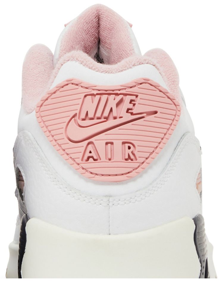 Nike Air Max 90 Leather SE GS White Pink Glaze