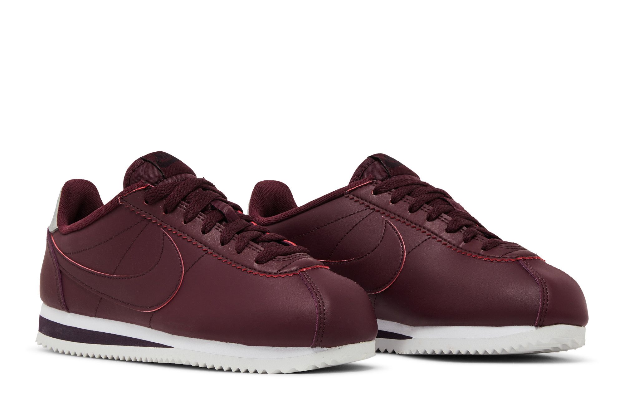 Nike cortez womens burgundy sale