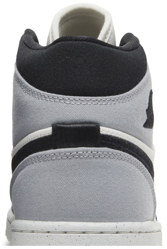 Wmns Air Jordan 1 Mid SE Light Steel Grey Canvas
