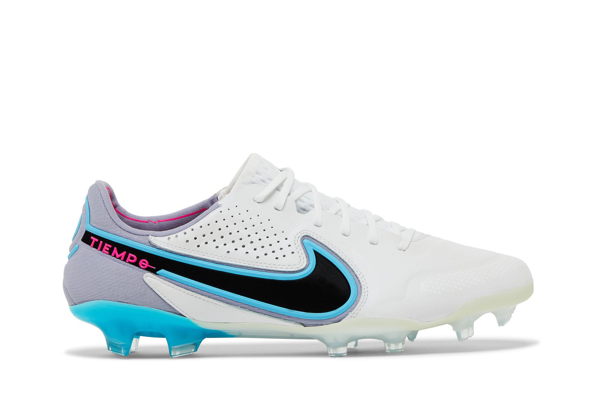 Nike Tiempo Legend 9 Elite FG White/Blue Soccer Football